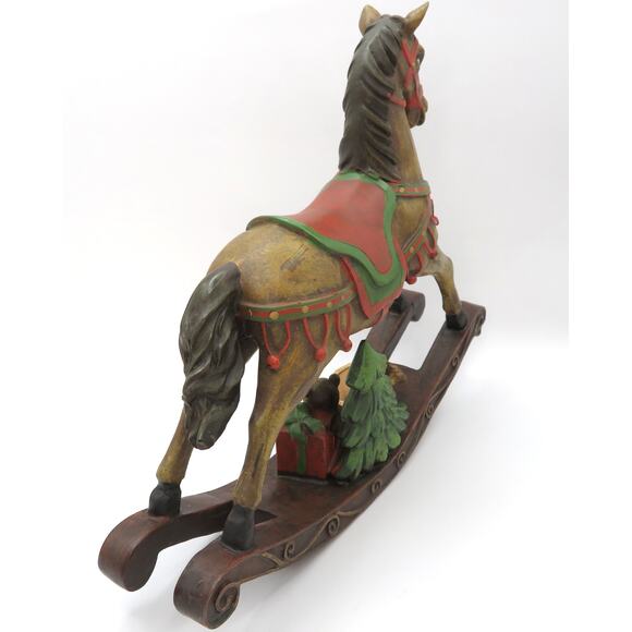 TII Collections Rocking Horse Christmas Figurine 7.5" Vintage Holiday Decor - Picture 6 of 10